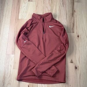 Nike Terracotta Quarter-Zip Pullover